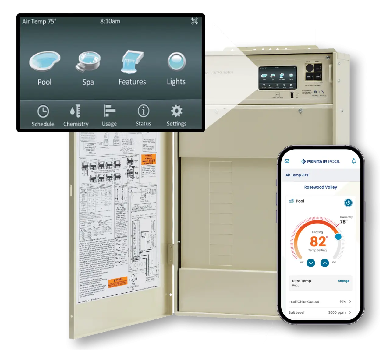 IntelliCenter® Sistema de Control de Piscinas
